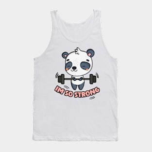 Cute Sport Panda Tank Top